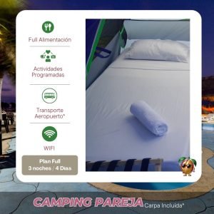 Pareja Camping: 4Dias - 3Noches