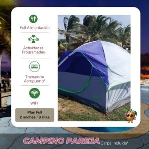 Pareja Camping: 3Dias - 2Noches