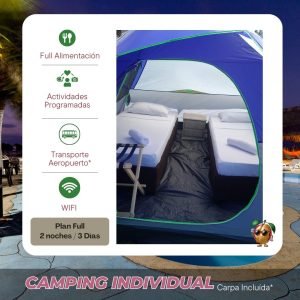 Individual Camping: 3Dias - 2Noches