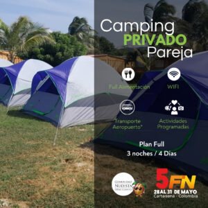 Pareja Camping: 4Dias - 3Noches