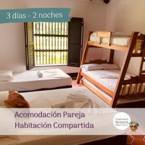 Habitación pareja Compartida 3D-2N.