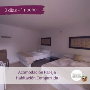 Habitación pareja Compartida 2D-1N.
