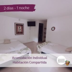 Habitación Individual Compartida 2D-1N.